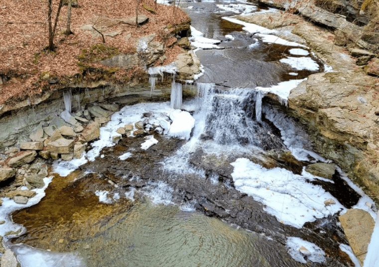The Best Places to Hike in Indiana During the Winter - McCormicks Creek 