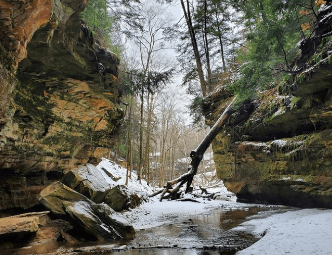 The Best Places to Hike in Indiana During the Winter - Turkey Run